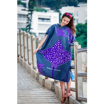 T14 Eagle Ray cloak towel (free size)*105cm x 85cm*