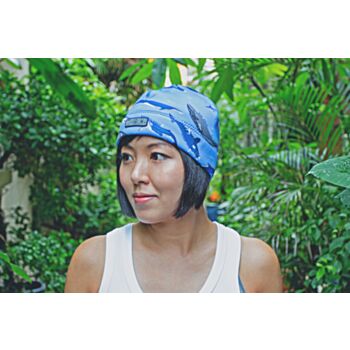 NEB06 whale neoprene beanie (XS)