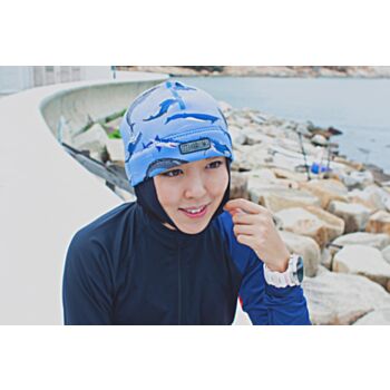 NEB06 whale neoprene beanie (S/M)