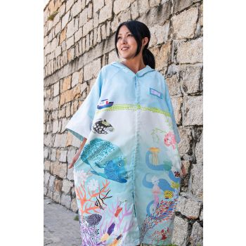 T23 Napolean wrasse cloak towel (free size)*110cm x 75cm*